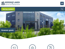 Tablet Screenshot of morrenhof-jansen.nl